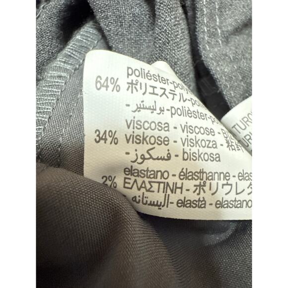 Zara Women's Gray Straight Leg High Waisted Pleated Trousers Dress Pants Size XS - Picture 5 of 5